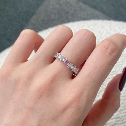[LORA]0.25 Carat Radiant Romance Heart Cut Lover Ring