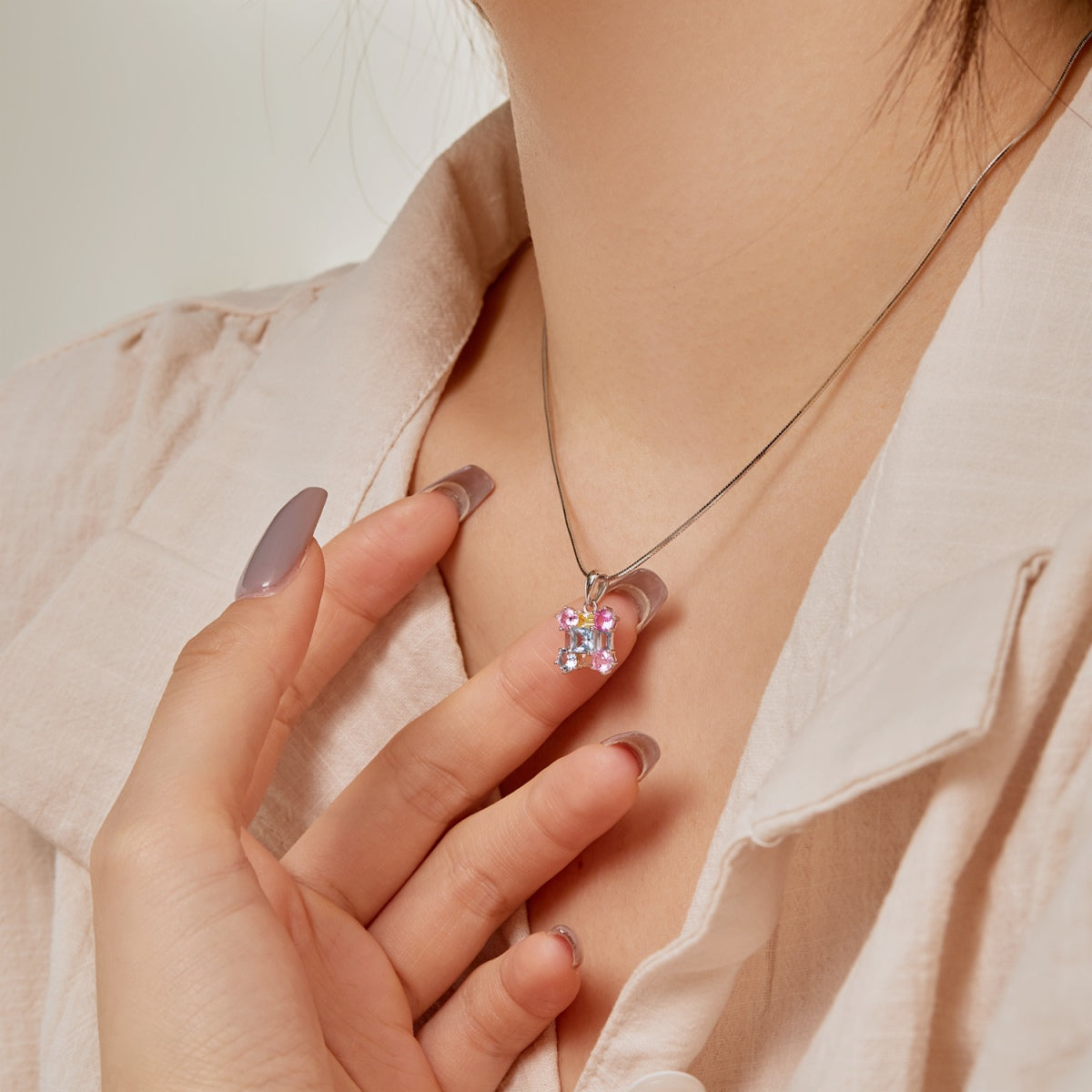 [LORA]Gorgeous Multi Colorful Necklace