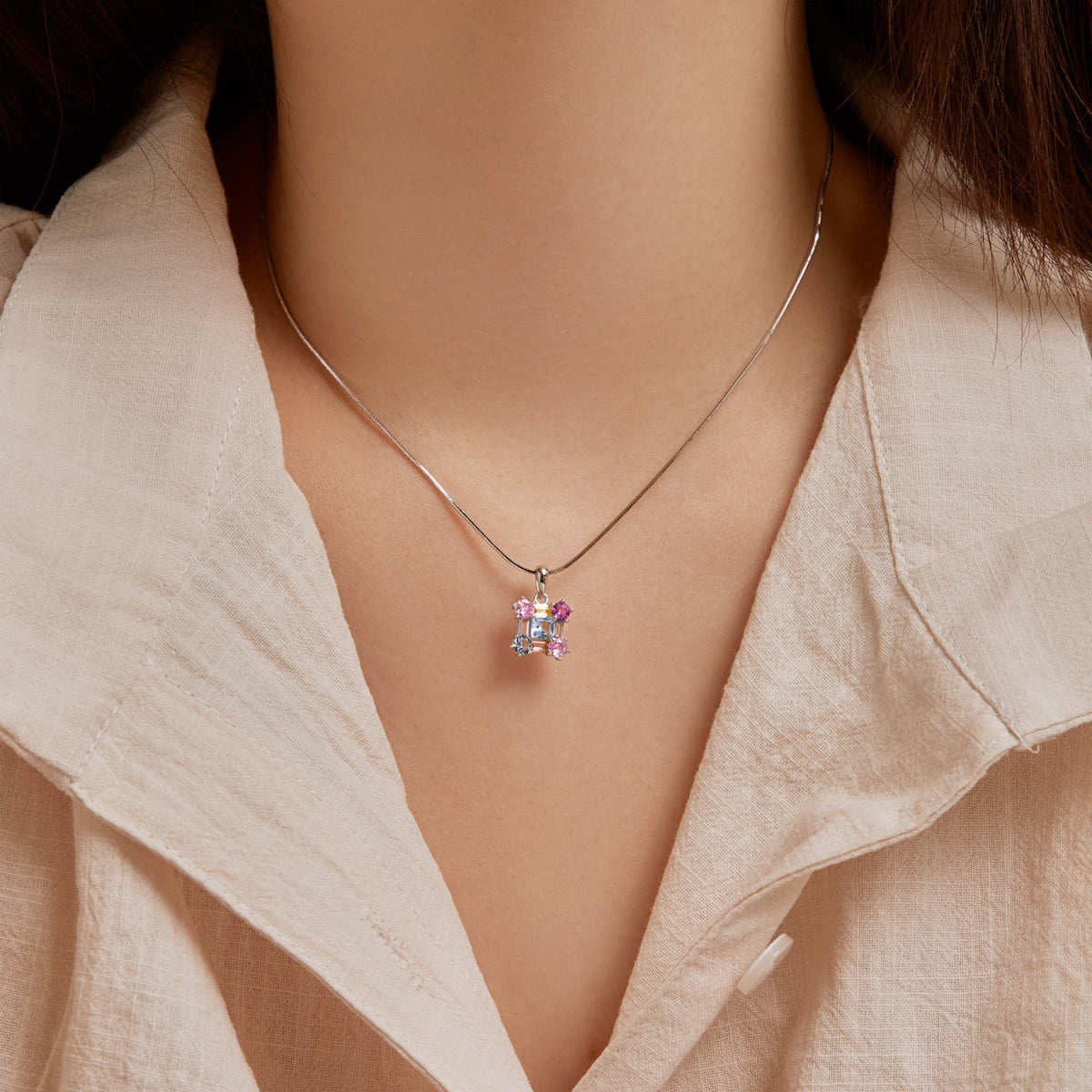 [LORA]Gorgeous Multi Colorful Necklace