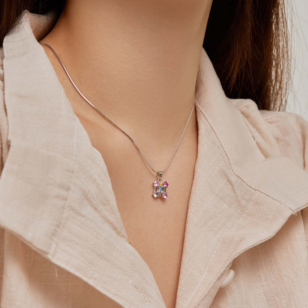 [LORA]Gorgeous Multi Colorful Necklace