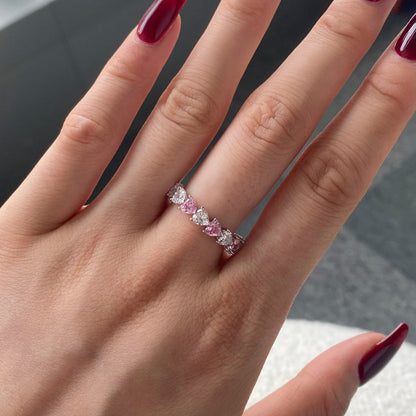 [LORA]0.25 Carat Radiant Romance Heart Cut Lover Ring