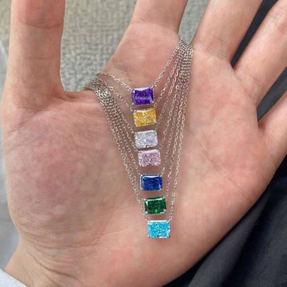 [LORA]Luxurious Square Shape Colorful Necalack