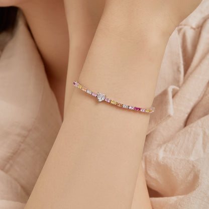 [LORA]Delicate Romantic Heart Shape Lover Bracelet