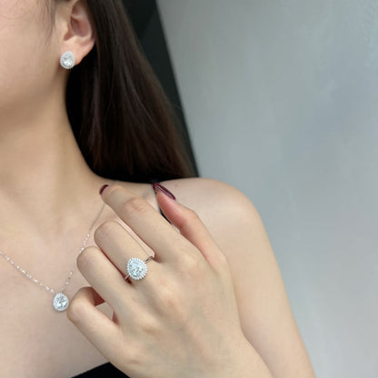 [LORA]Delicate Gorgeous Pear Cut Daily Earrings