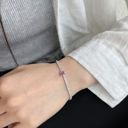 [LORA]0.75 Carat Exquisite Oval Cut Daily Bracelet