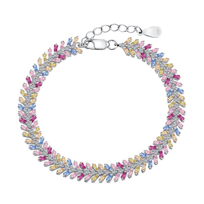 [LORA]Dainty Radiant Emerald Cut Daily Bracelet