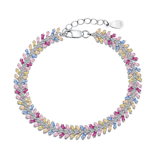 [LORA]Dainty Radiant Emerald Cut Daily Bracelet