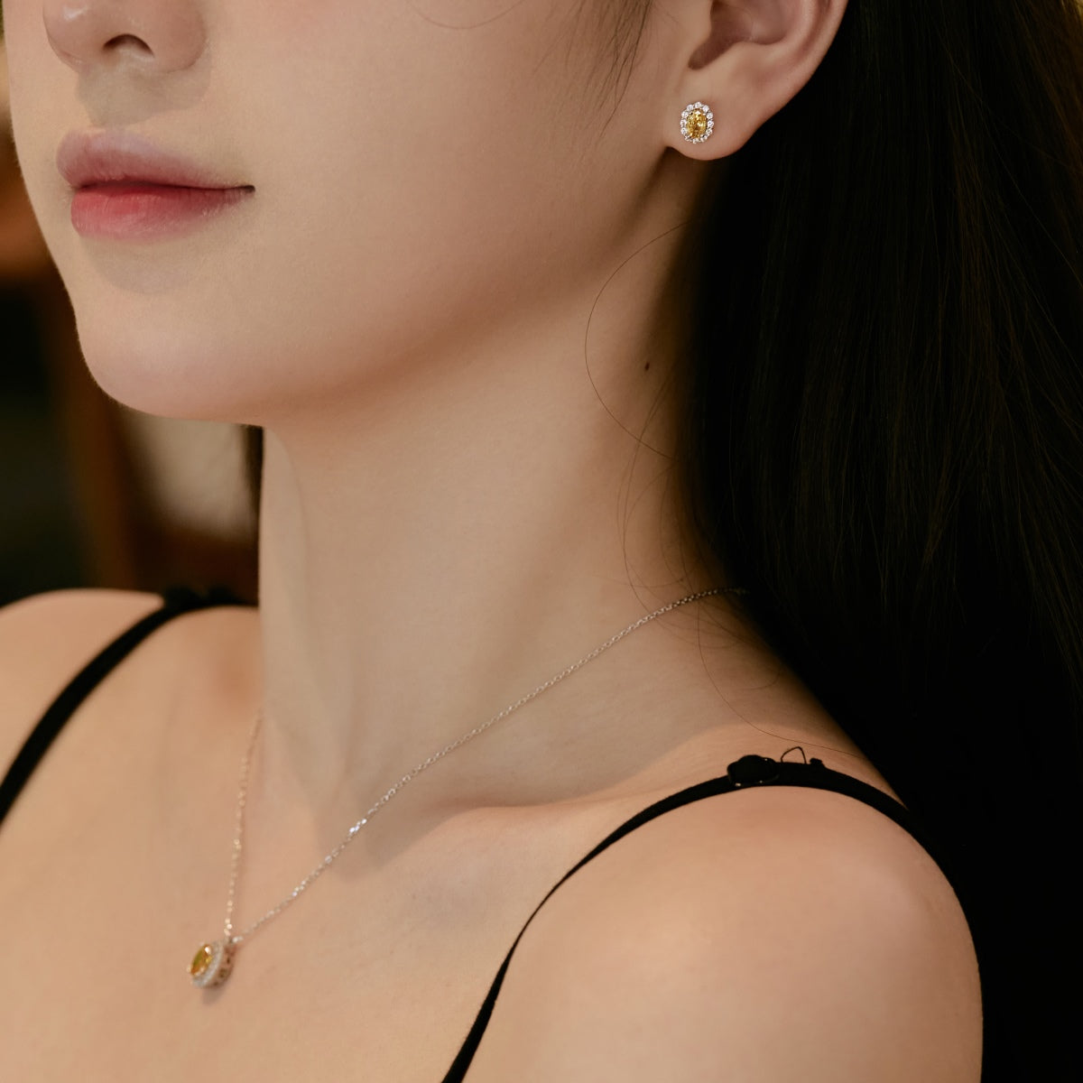 [LORA]Delicate Unique Oval Cut Daily Earrings