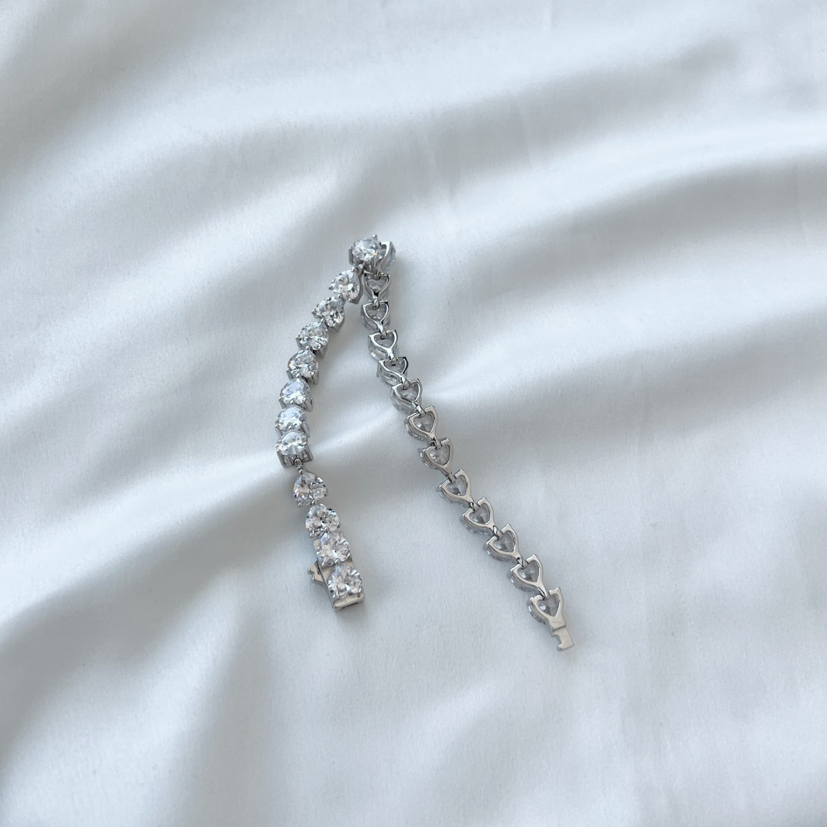 [LORA]0.75 Carat Elegant Romantic Heart Shape Lover Bracelet