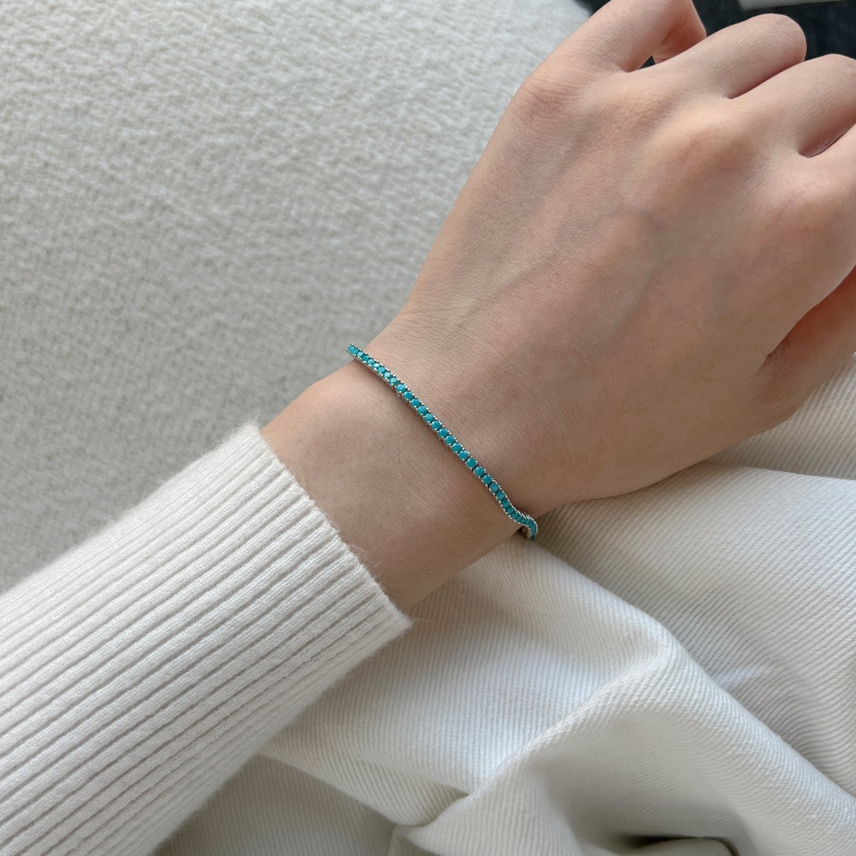 [LORA]Dazzling Exquisite Round Cut Daily Bracelet