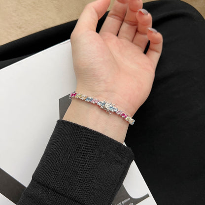 [LORA]Ornate Sparkling Multi Cut Party Bracelet