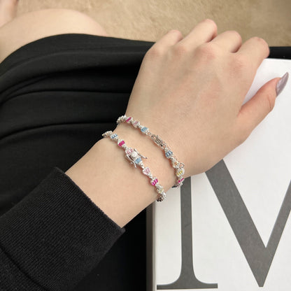 [LORA]Radiant Water Drop Shape Daily Bracelet