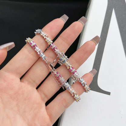 [LORA]Radiant Colorful Emerald Cut Party Bracelet
