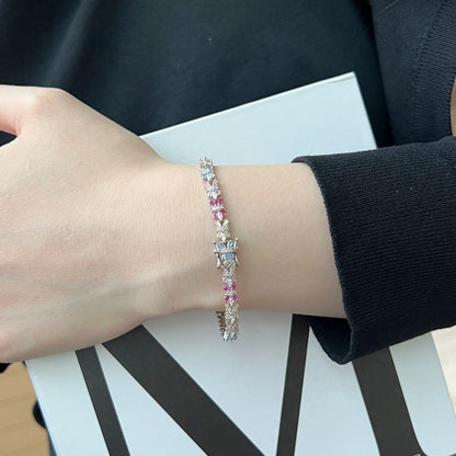 [LORA]Radiant Colorful Emerald Cut Party Bracelet