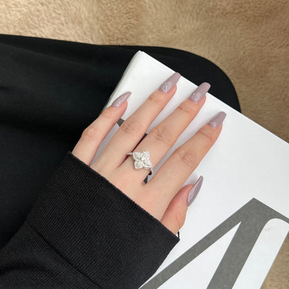 [LORA]Luxurious Colorful Flower Shape Banquet Ring
