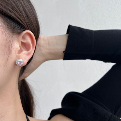 [LORA]Dazzling Heart Shape Lover Earrings