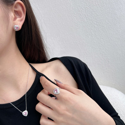 [LORA]Dazzling Heart Shape Lover Earrings