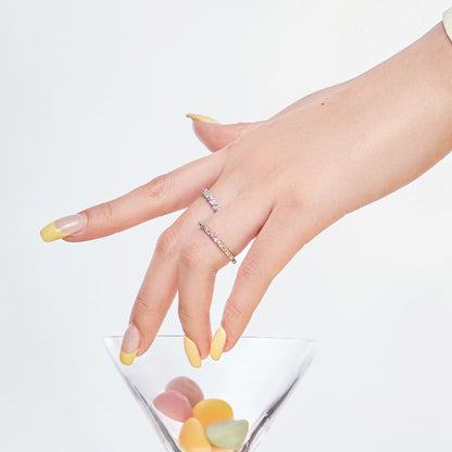[LORA]Dainty Ebullient Round Cut Daily Ring