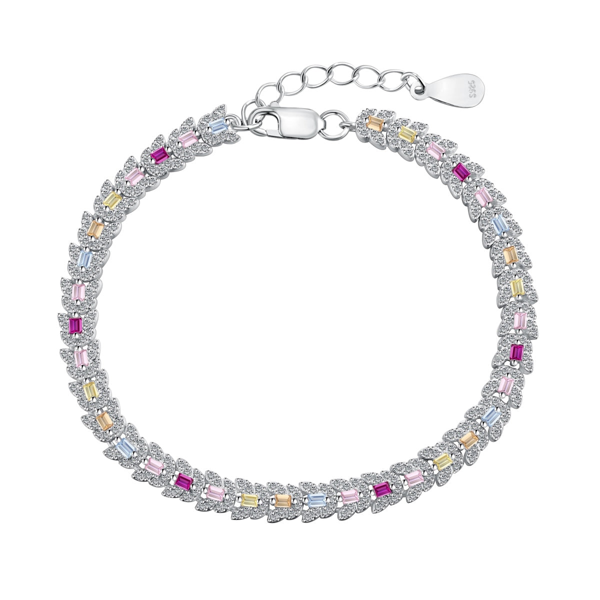 [LORA]Delicate Colorful Multi Cut Daily Bracelet