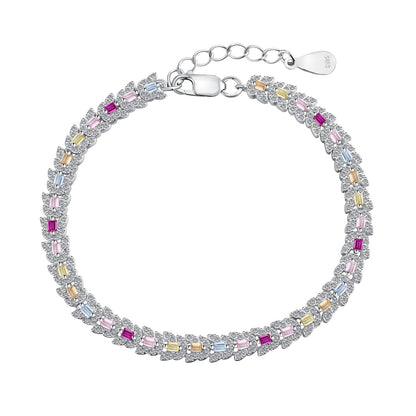 [LORA]Delicate Colorful Multi Cut Daily Bracelet