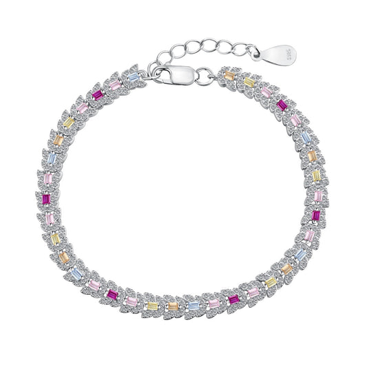 [LORA]Delicate Colorful Multi Cut Daily Bracelet