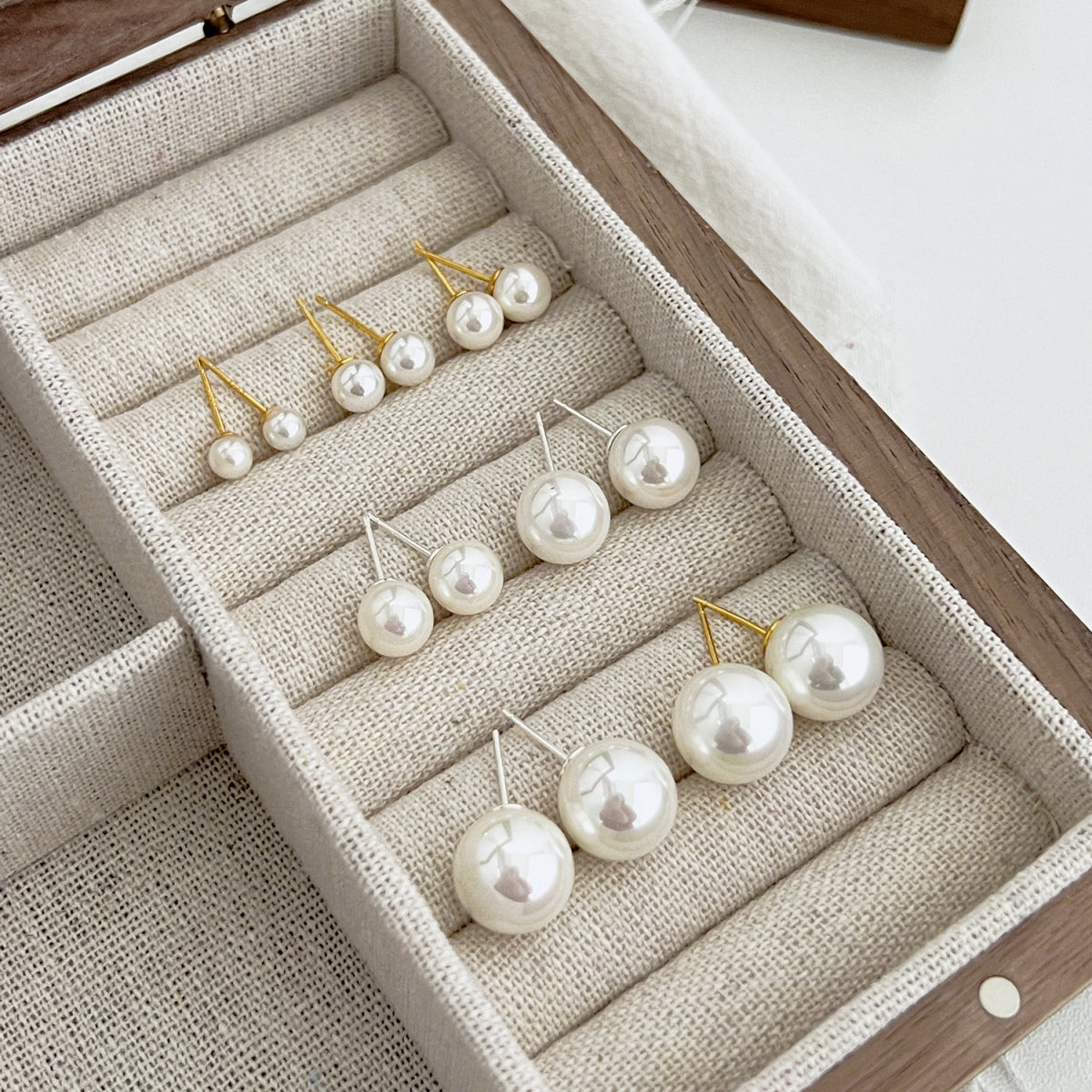 [LORA]Delicate Pearl Earrings