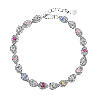 [LORA]0.25 Carat Radiant Water Drop Shape Daily Bracelet