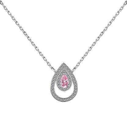 [LORA]Sparkling Pear Cut Necklace