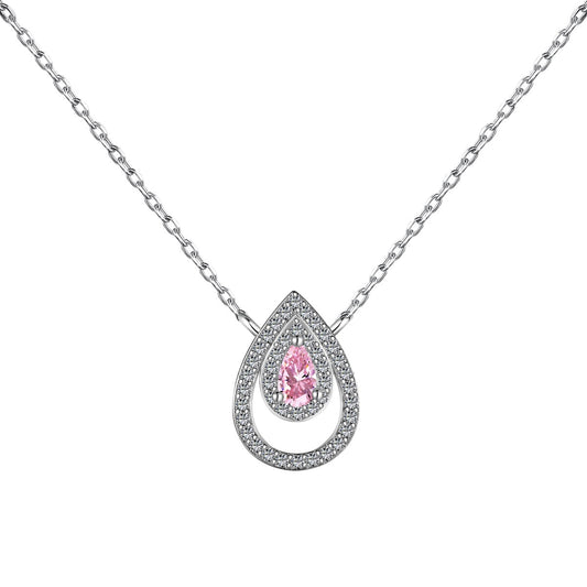 [LORA]Sparkling Pear Cut Necklace