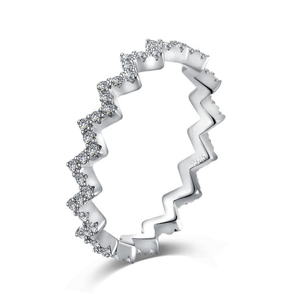 [LORA]Delicate Enchanting Wave Shape Daily Ring