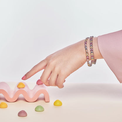 [LORA]Ornate Sparkling Round Cut Party Bracelet