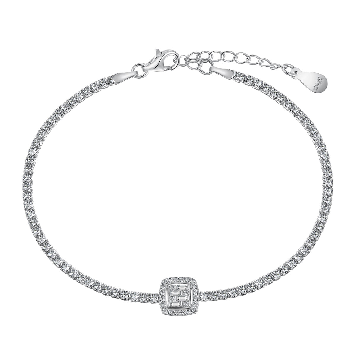 [LORA]Luxurious Dazzling Square Shape Banquet Bracelet