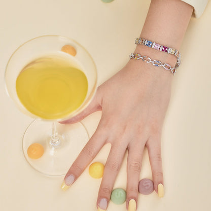 [LORA]Delicate Colorful Multi Cut Party Bracelet