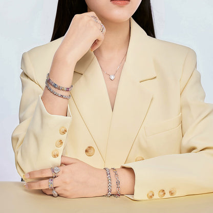 [LORA]Delicate Colorful Multi Cut Party Bracelet
