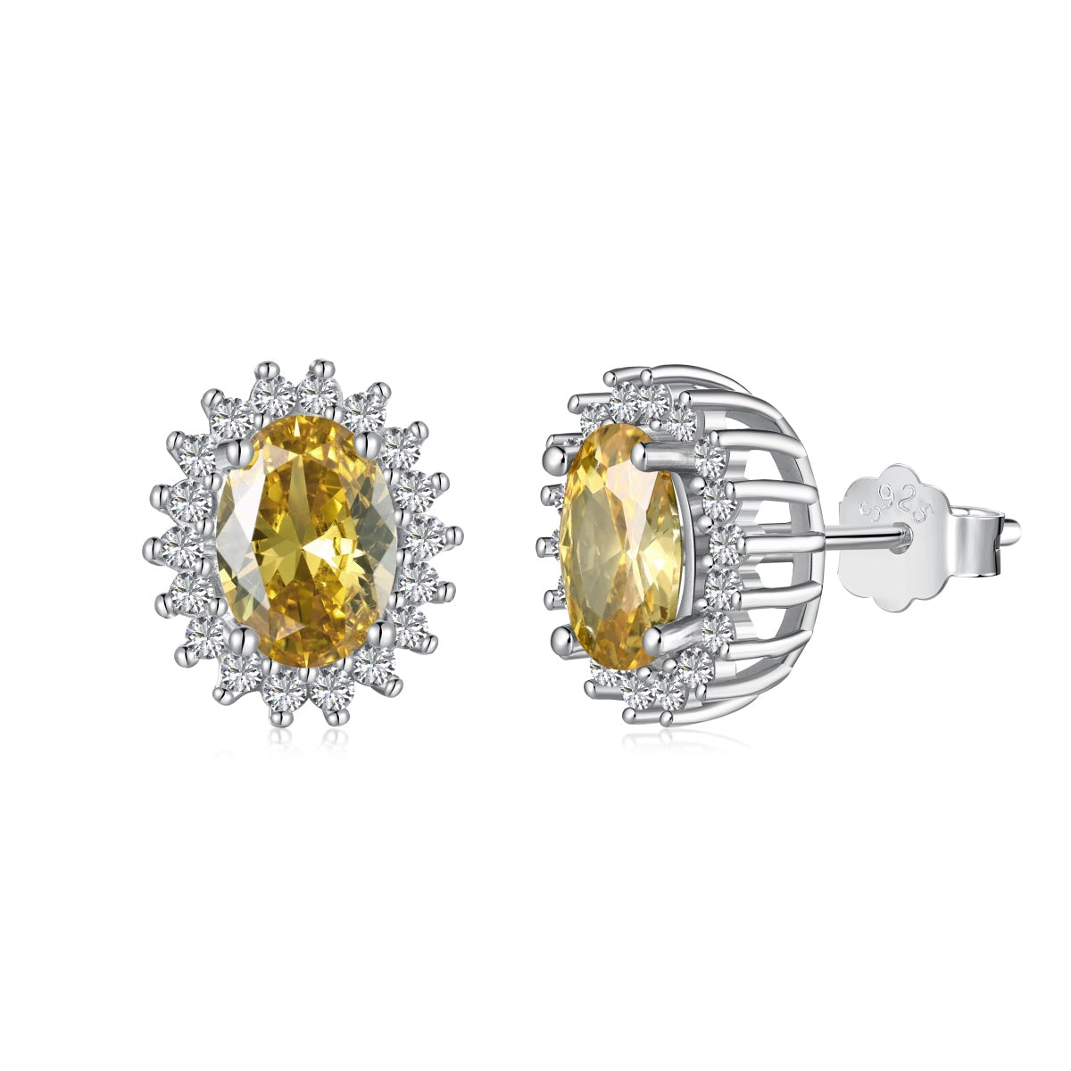 [LORA]Delicate Radiant Oval Cut Daily Earrings