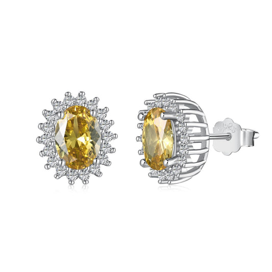 [LORA]Delicate Radiant Oval Cut Daily Earrings