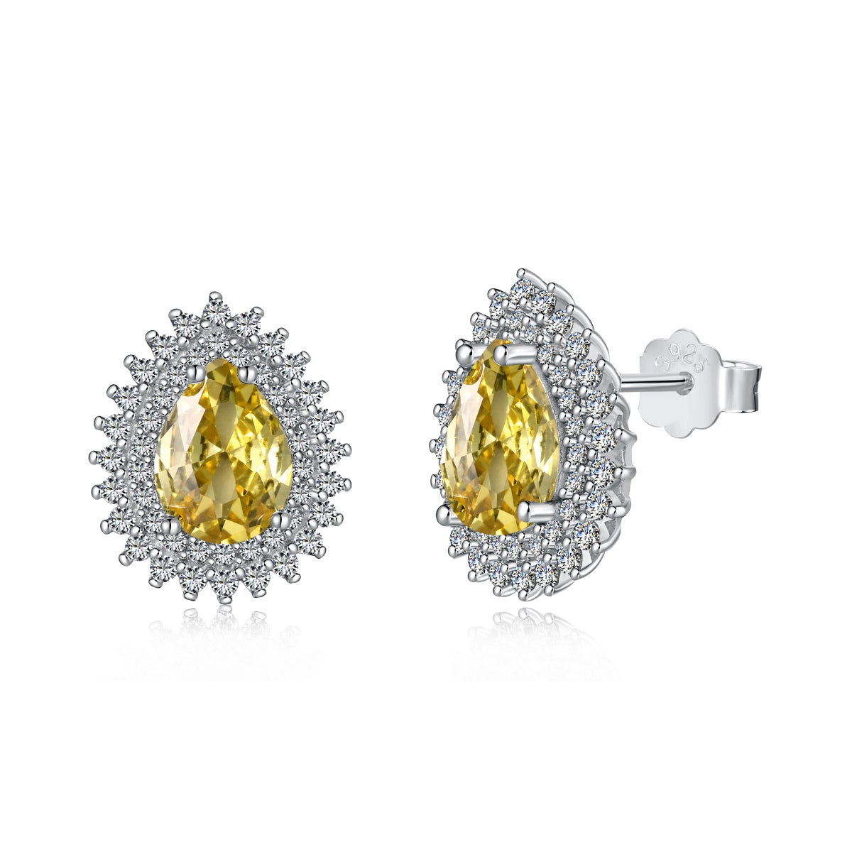 [LORA]Delicate Gorgeous Pear Cut Daily Earrings