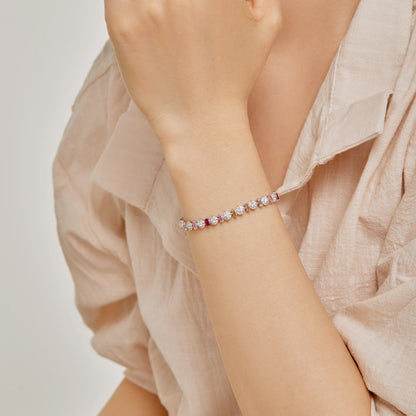 [LORA]Radiant Colorful Round Shape Daily Bracelet