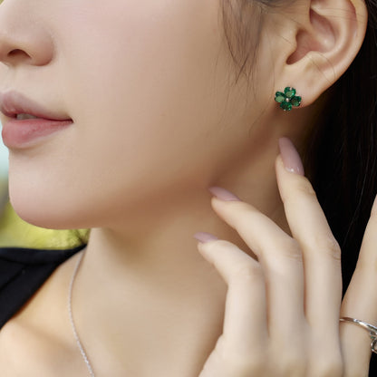 [LORA]Four-Leaf Clover Ball Earrings