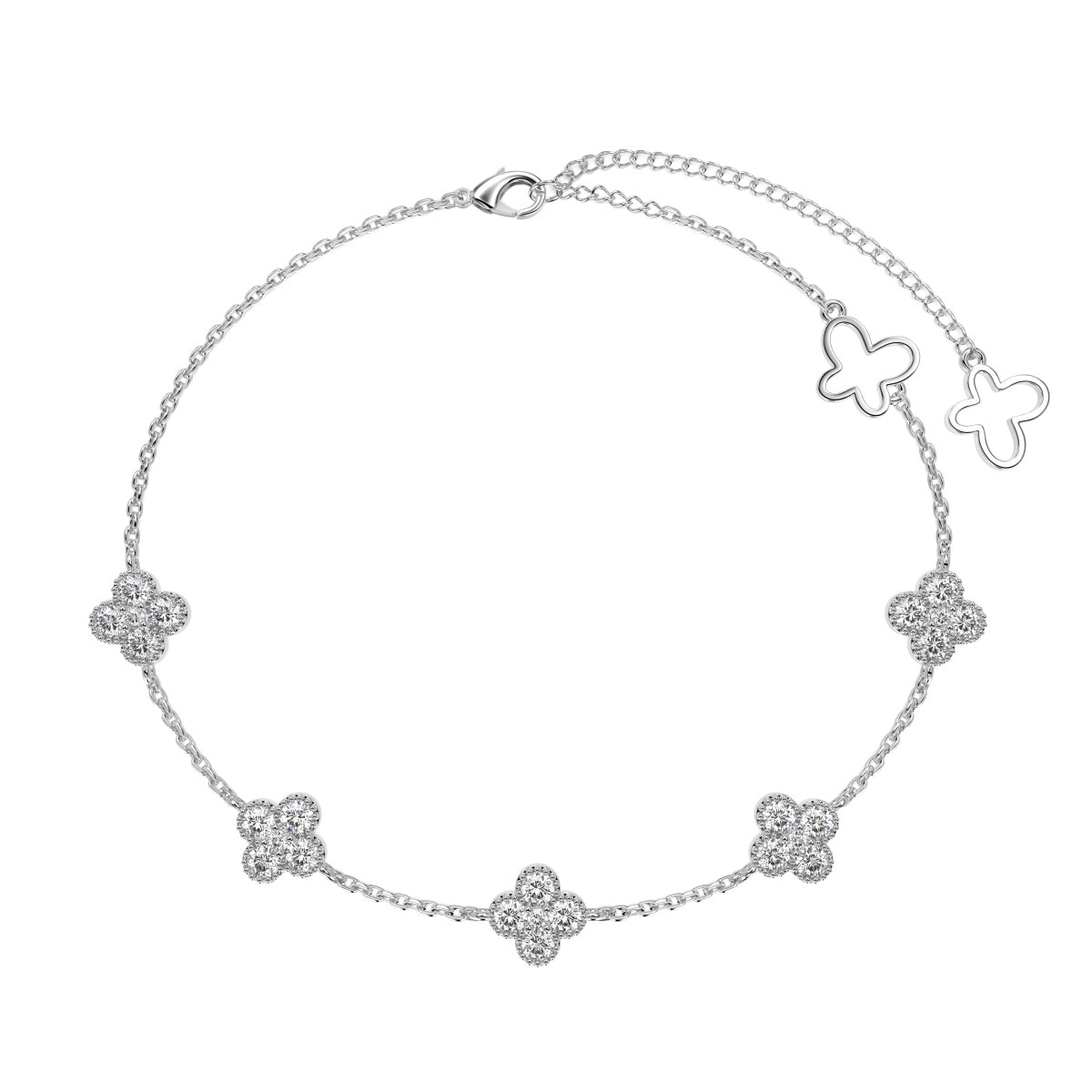 [LORA]Four-Leaf Clover Hollow Butterfly Bracelet