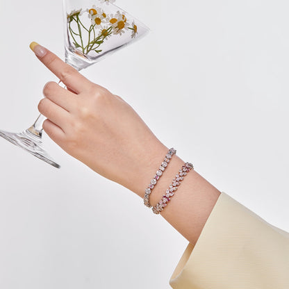 [LORA]Dazzling Radiant Multi Cut Daily Bracelet