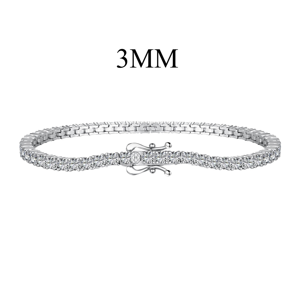 [LORA]Dainty Charming Round Cut Tennis Bracelet