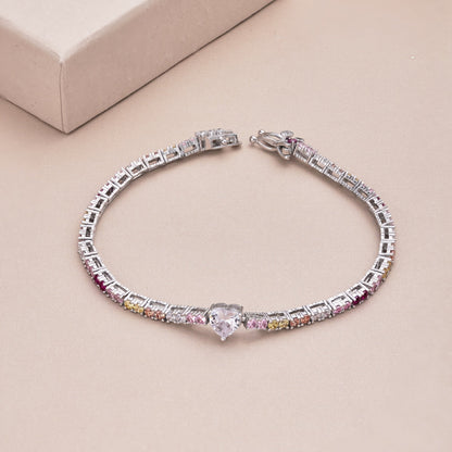 [LORA]Delicate Romantic Heart Shape Lover Bracelet