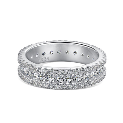 [LORA]Delicate Colorful Round Cut Daily Ring