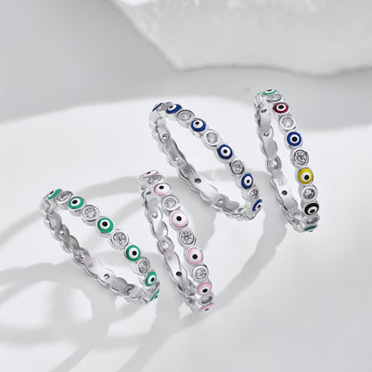 [LORA]Sparkling Vibrant Round Shape Daily Ring