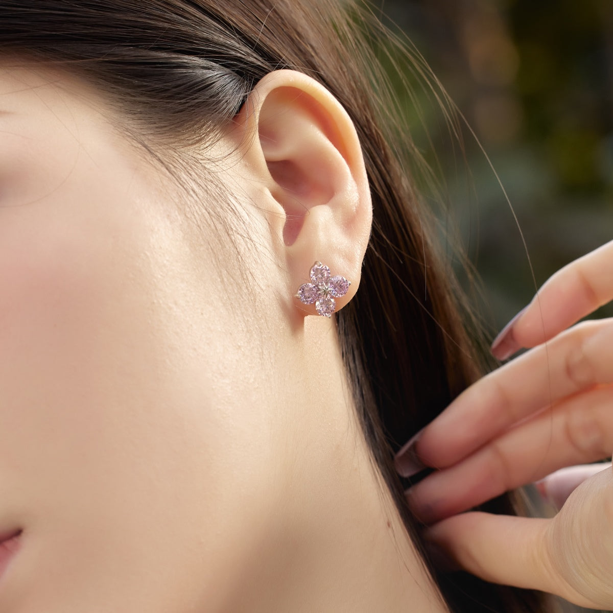 [LORA]Four-Leaf Clover Eight-Pointed Star Earrings