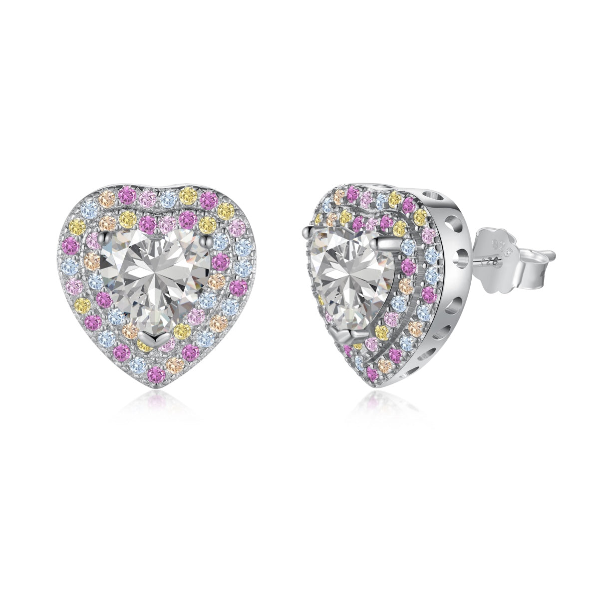 [LORA]Dazzling Heart Shape Lover Earrings