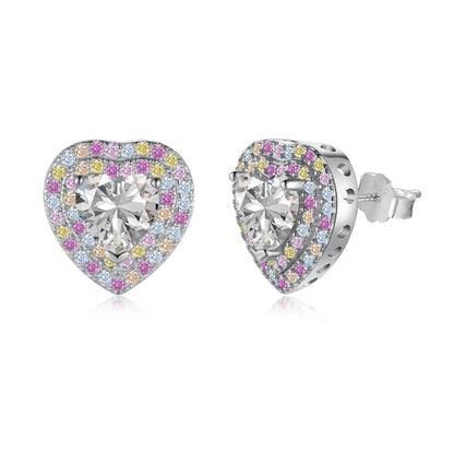 [LORA]Dazzling Heart Shape Lover Earrings