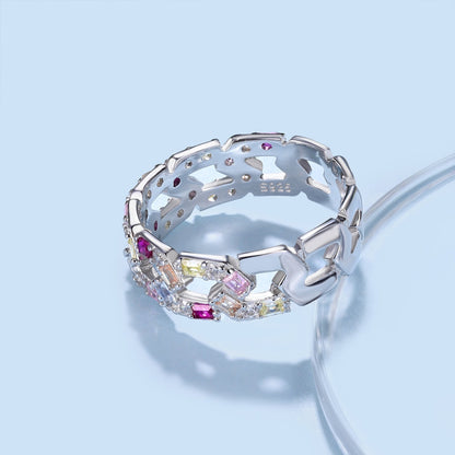 [LORA]Sparkling Vibrant Emerald Cut Daily Ring