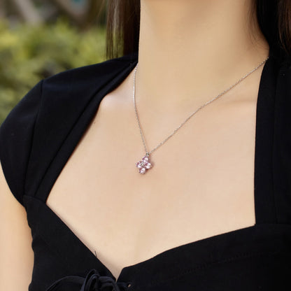 [LORA]Four-Leaf Clover And Eight-Pointed Star Necklace